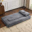 Canapé modulaire transformable avec 3 tabourets de repose-pieds - Lit pliant en mousse de soutien, méridienne compacte en chenille pour les petits espaces et les bureaux à domicile-1142088629