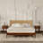 Selina Solid Wood Platform Bed with Headboard, Bohemian and Mid-Century Bed Frame-682371070-681689910