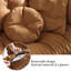 Coussin de canapé standard brun 103 % polyester-1123359176