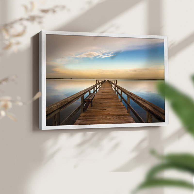 Terre Ceia Bay -Framed Print - Restickable, 11" H x 14" W, White