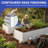 Silver Metal Outdoor Raised Garden Bed-815820157