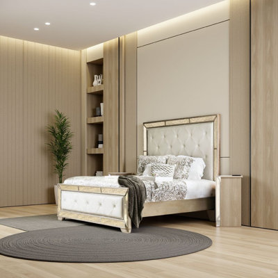 Vegan Leather Platform Bed