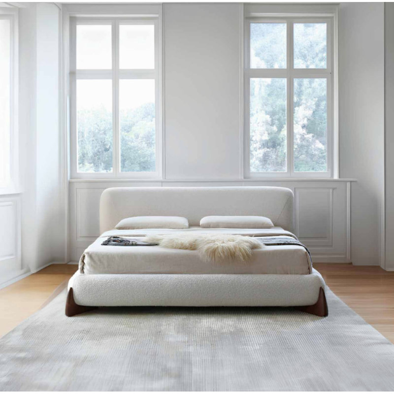 Lit à cadre en bois, lit plateforme pour chambre à coucher