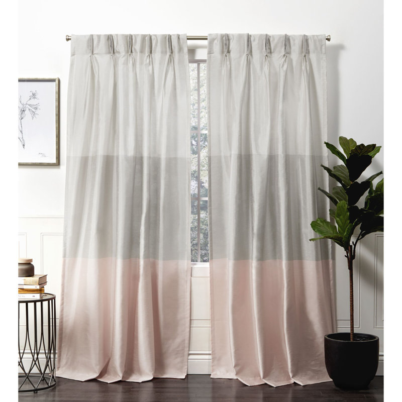 Paire de rideaux obscurcissant Flen, Rosé, 27 po x 96 po
