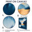 Blue Ethereal Dream Abstract Mountains - Abstract Landscapes Canvas Prints Set Of 6-741458198-741458199