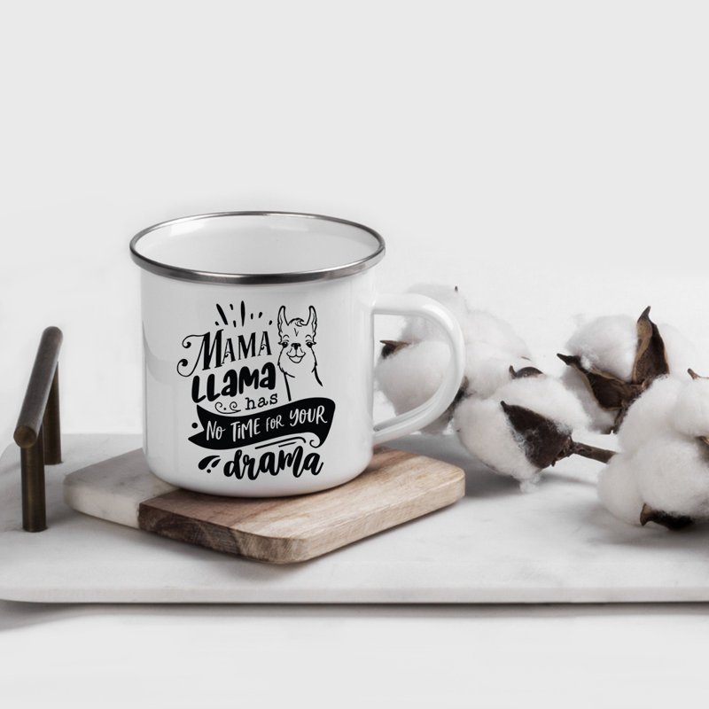 Tasse de camping «Funny Mom», Lama