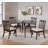 Round 53-inch Wood Dining Table Dark Walnut