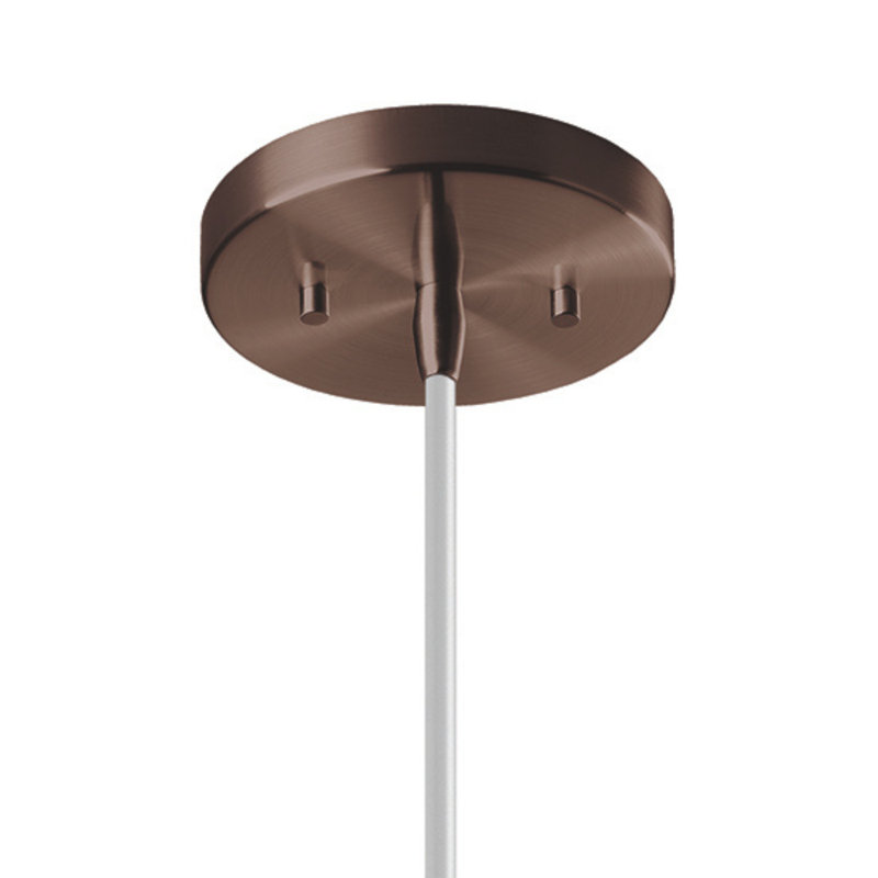 Fens 1 - Light Single Pendant, Dark Bronze, Rust Patina