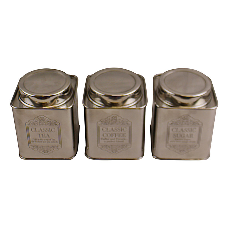 Metal Jar - Set of 3