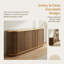 Buffet 63 "en diagonale cannelée avec rangement-129944457