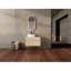 Meuble-lavabo mural 32 po avec lavabo en céramique et panneau plat en PVC, 2 portes à fermeture douce et 1 tiroir, panneau de particules-601995092