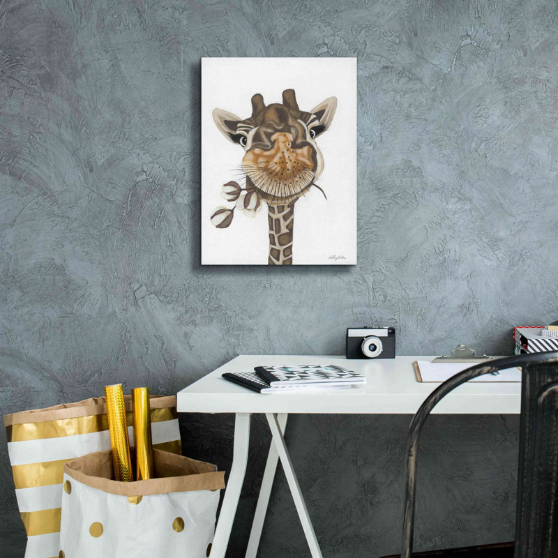 «Red Giraffe Studio» par Ashley Justice, estampe numérique sur toile Red Barrel Studio®, H 16 po x l 12 po x P 0,75 po