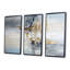 «Gold Memories On Faded Blue», ensemble de décorations murales abstraites-1170017682-1170017687