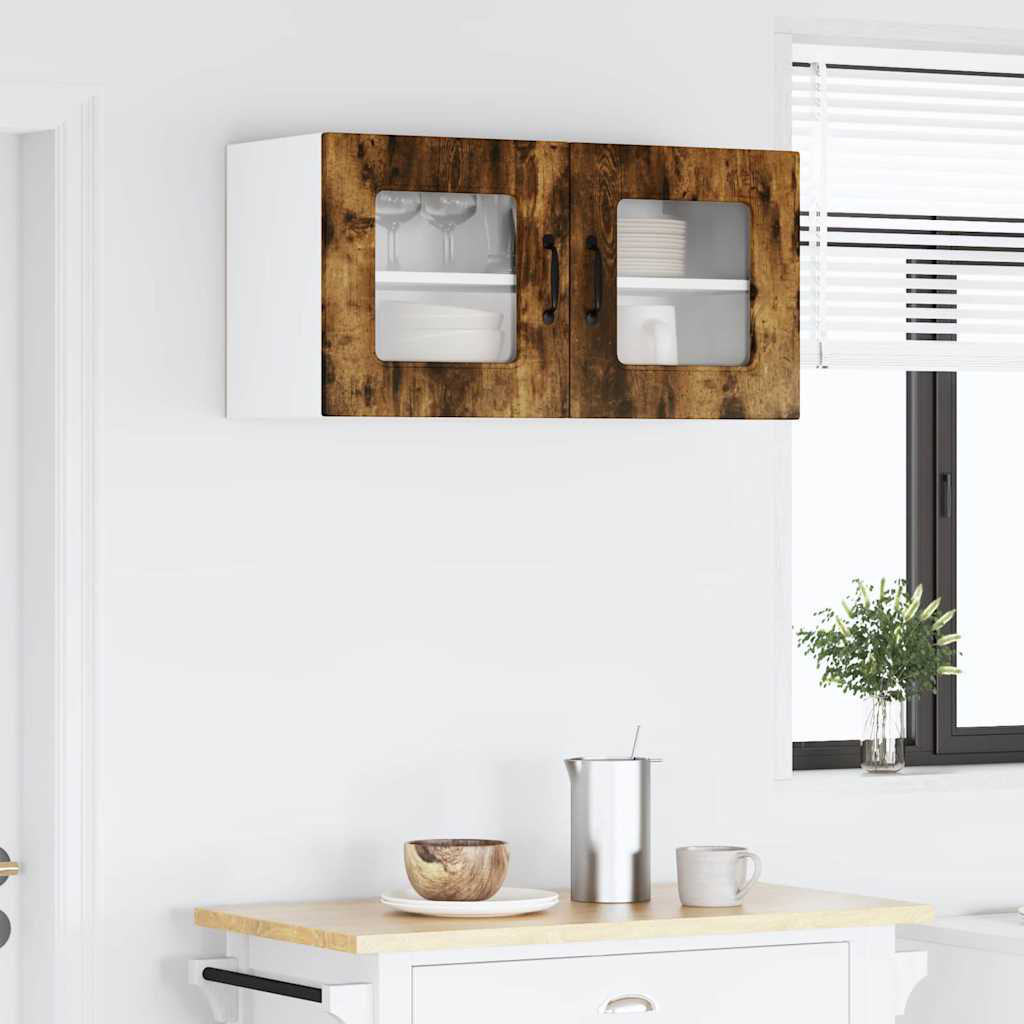 Vidaxl Kitchen Wall Cabinet Brown Oak 80 X 31 X 40 Cm Engineered Wood