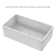 Whitehaus Collection Reversible Fireclay Kitchen Sink with Grid: Three Edge Frame, Plain Front Apron