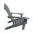 Outdoor Or Indoor Wood Adirondack Chair, Foldable, Grey-1157803825