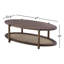 Avalon Walnut And Cane Coffee Table