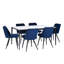 Dagon Stone Top Metal Base Dining Table-1048822214-1048822212