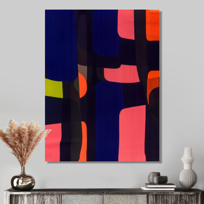 «Midnight Melody Retro 70S», impression d'art mural abstrait