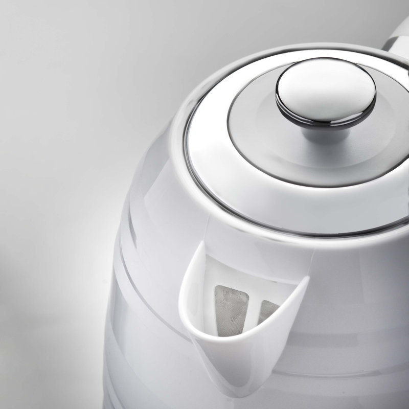 Quest 1.7L Aluminium Electric Kettle, White