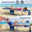 Ensemble de 2 chaises longues de bronzage pliables avec trou pour le visage et table d'appoint pliable, méridienne inclinable en acier à 5 positions pouvant accueillir 330 lb pour le camping de la piscine sur la plage