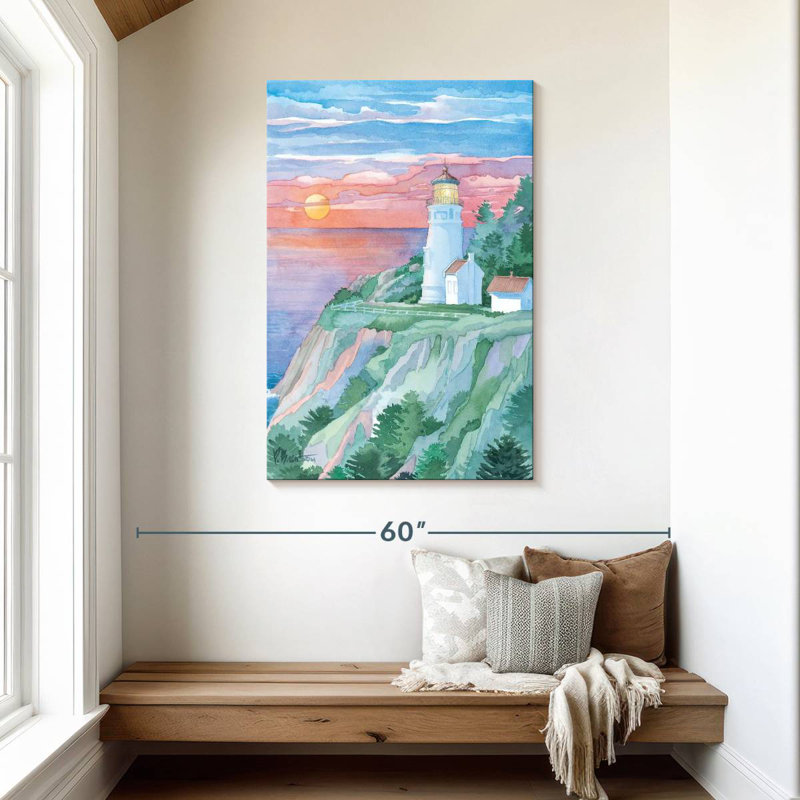 Phare Gillard Heceta Head OU, H 45 po x l 30 po