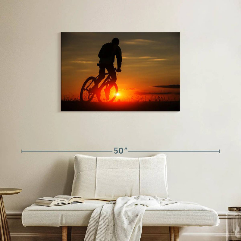 Mehar Sunset Biking, 24" H x 36" W