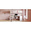Lit mezzanine avec tablettes et bureau-463224857