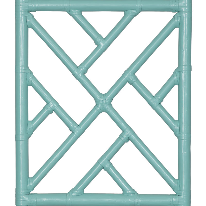 Lit standard Chippendale, Simple, Turquoise