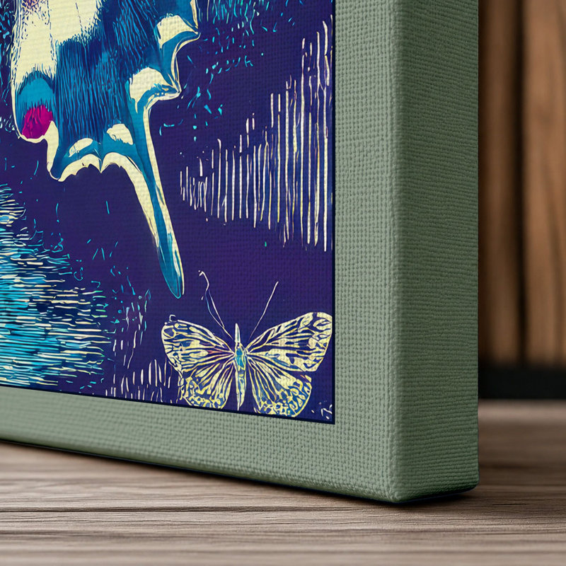 Celestial Butterfly Modern - Print, 30x20 - 76.2 x 50.8 cm, Sage Border