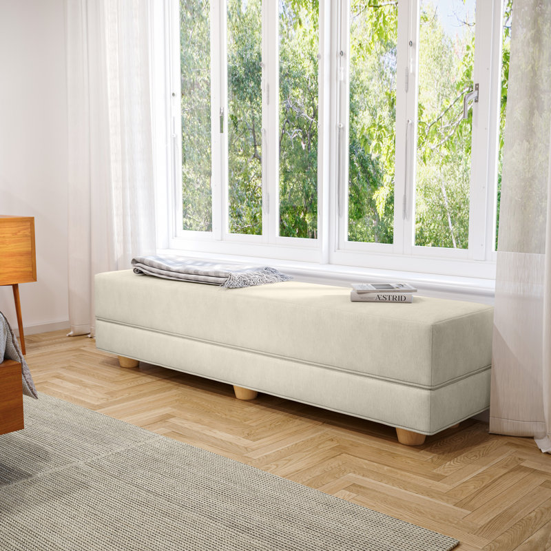 Banc convertible simple Palisades Camden, Ivoire