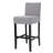 30-Inch Fabric Barstool With Solid Wood Frame