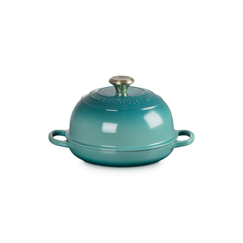 Le Creuset Signature Cast Iron Oval Bread Oven, 11.5 In., Bluer Riviera, 1.7 quarts
