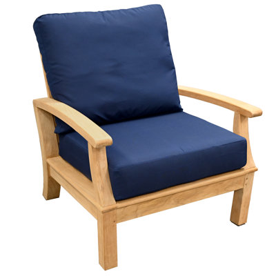 Monterey Teak Outdoor Deep Seating Lounge Chair
