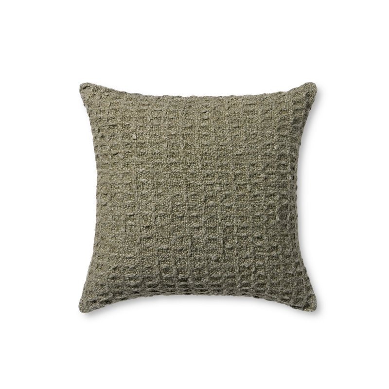Coussin décoratif Amber Lewis x Loloi Alinah, Housse de coussin seulement - sans coussin, Olive
