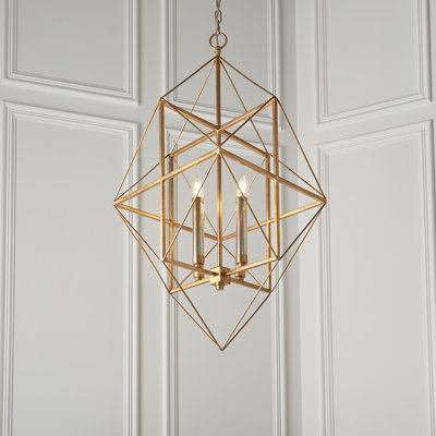 Curran 4 - Light Geometric Chandelier