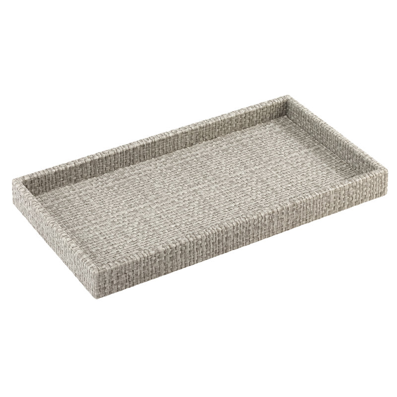 Wicker Vanity Tray, Pebble