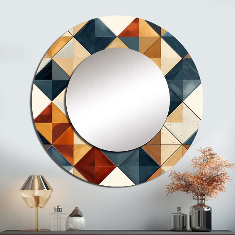 Mosaïque grise et beige Rosland, 36 po x 36 po