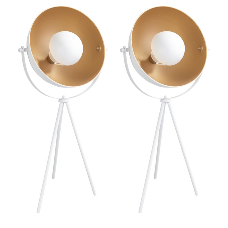Mallen Metal Tripod Lamp, White
