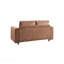 Ensemble de canapé modulaire en velours côtelé de style moderne et minimaliste, brun-600082834