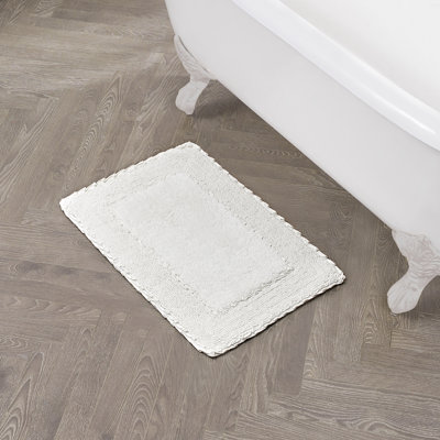 Laura Ashley Ruffle 100% Cotton Bath Rugs