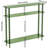 Acrylic Console Table Narrow, 3 Tier Long Entryway Table With Storage, Mid-century Modern Sofa Table For Living Room, Hallway (Green, 39.4“×9.4”×35.4“)-1995206978-1987254864