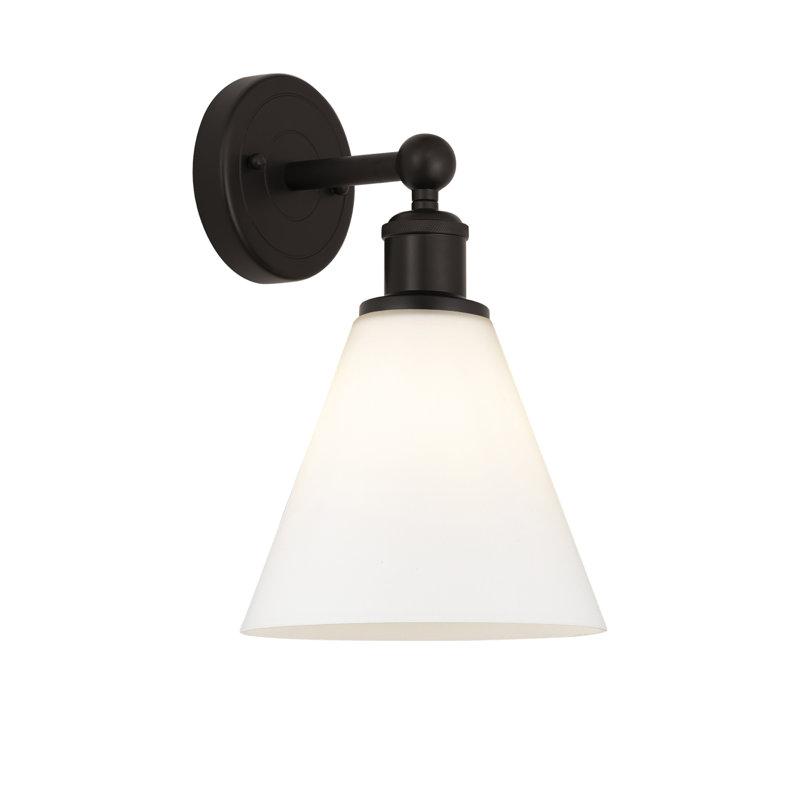 Beva Steel Armed Sconce, Matte White, Oil Rubbed Bronze