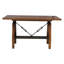 Ensemble de salle à manger 5 pièces avec table à hauteur de comptoir et 4 chaises à hauteur de comptoir au design industriel