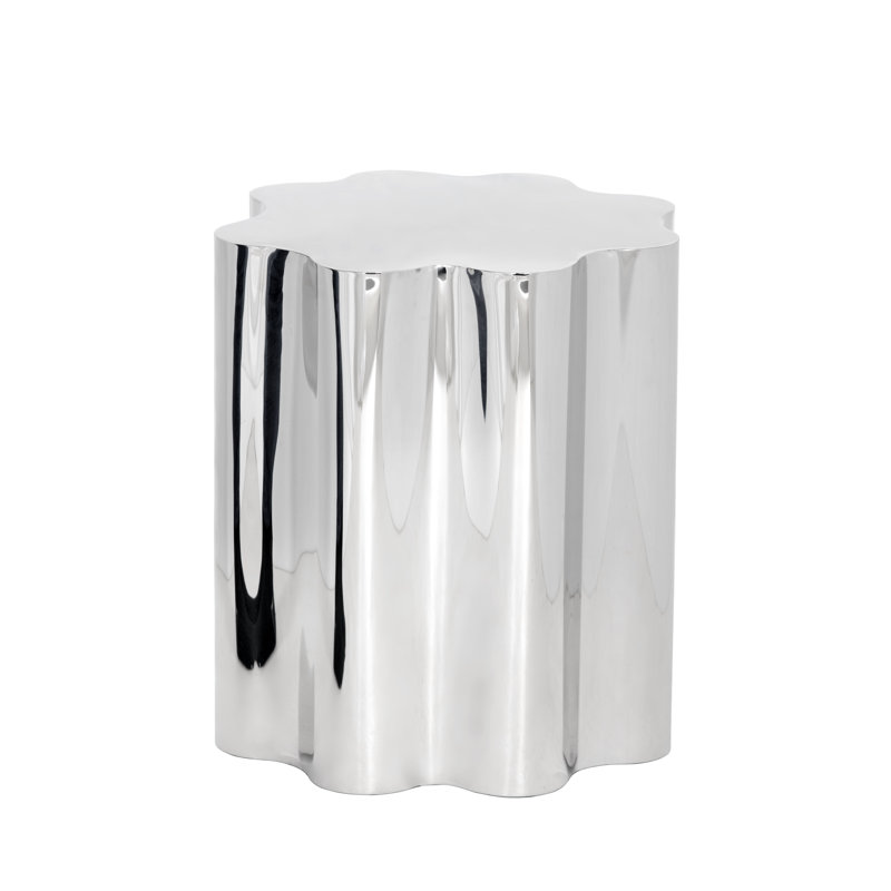 Ikon End Table, Stainless Steel