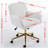 Office Chair,Artificial rabbit hair Home Office Chair with Metal Base,Adjustable Desk Chair Rotating Office Chair,Makeup Chair-635432911-622295971