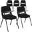 Padded Ergonomic Shell Chair with Right Handed Flip-Up Tablet Arm