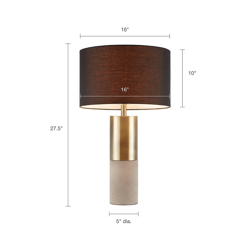 Lampe de table en béton