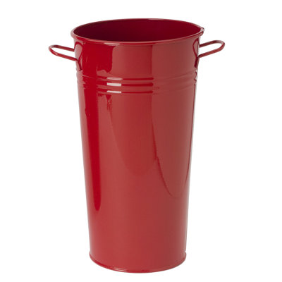 Enameled Galvanized Steel French Vase