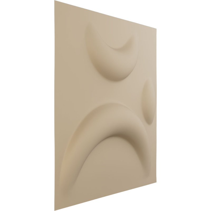 Panneau mural décoratif 3D Seville EnduraWall, Beige fumé satiné UltraCover
